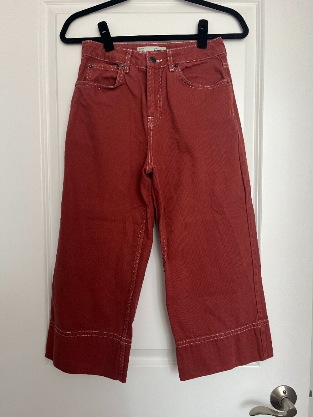 Topshop Wide Leg Cropped Jeans